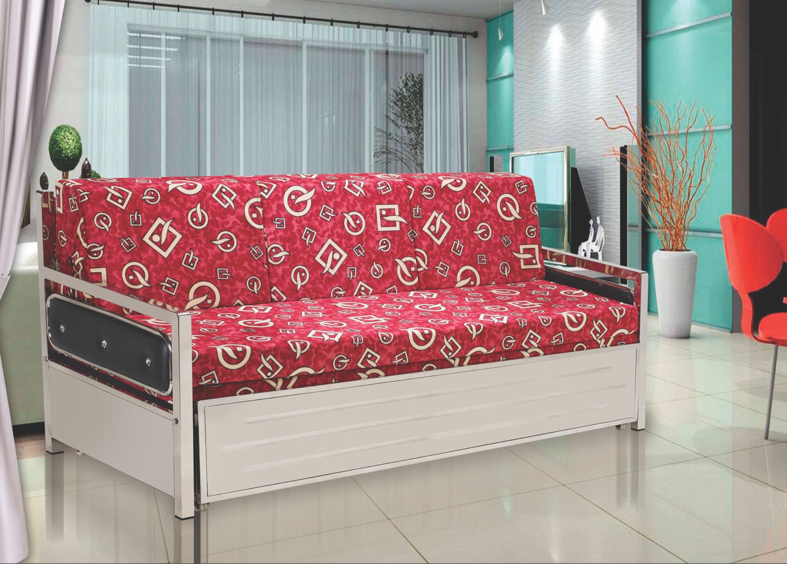 stainless steel sofa come bed